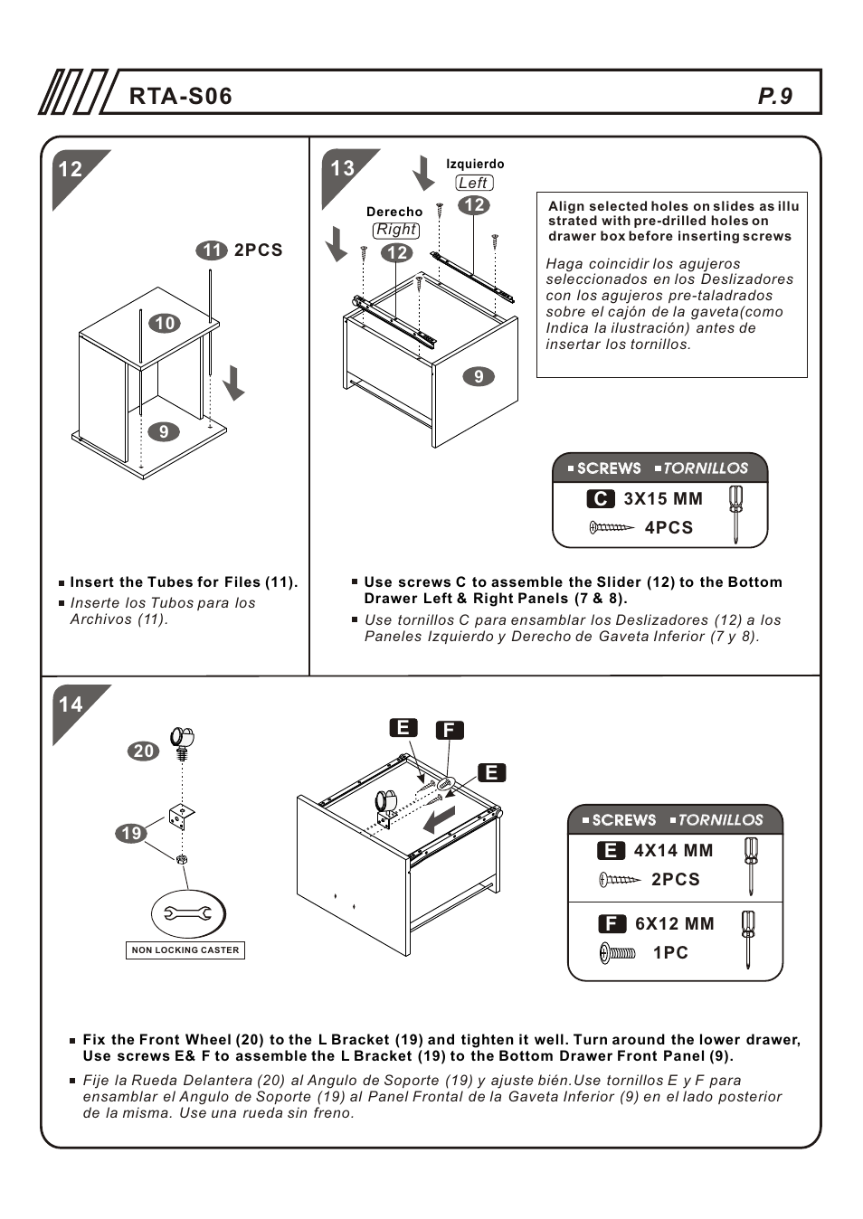 P.9 rta-s06 | RTA Products RTA-S06 User Manual | Page 9 / 18
