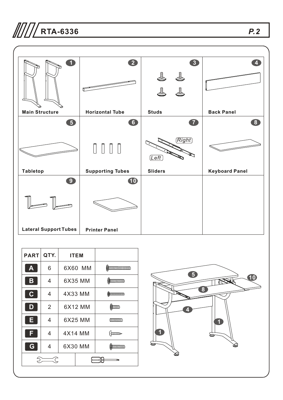 Т³гж 2 | RTA Products RTA-6336 User Manual | Page 2 / 7