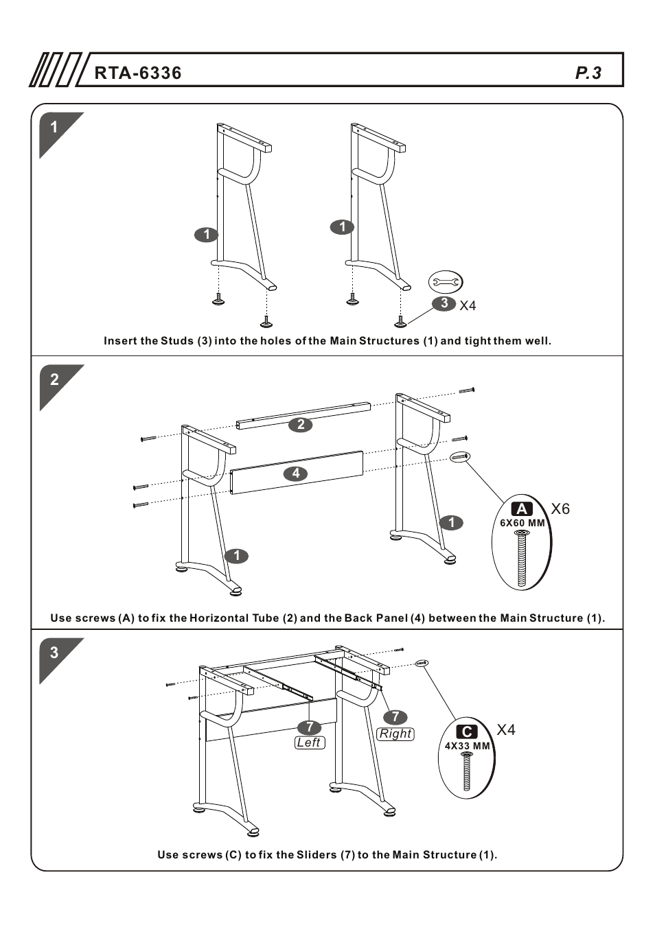 Т³гж 3 | RTA Products RTA-6336 User Manual | Page 3 / 7