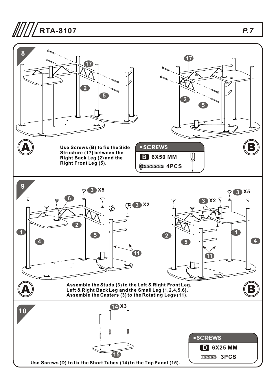 Ab a b | RTA Products RTA-8107 User Manual | Page 7 / 10