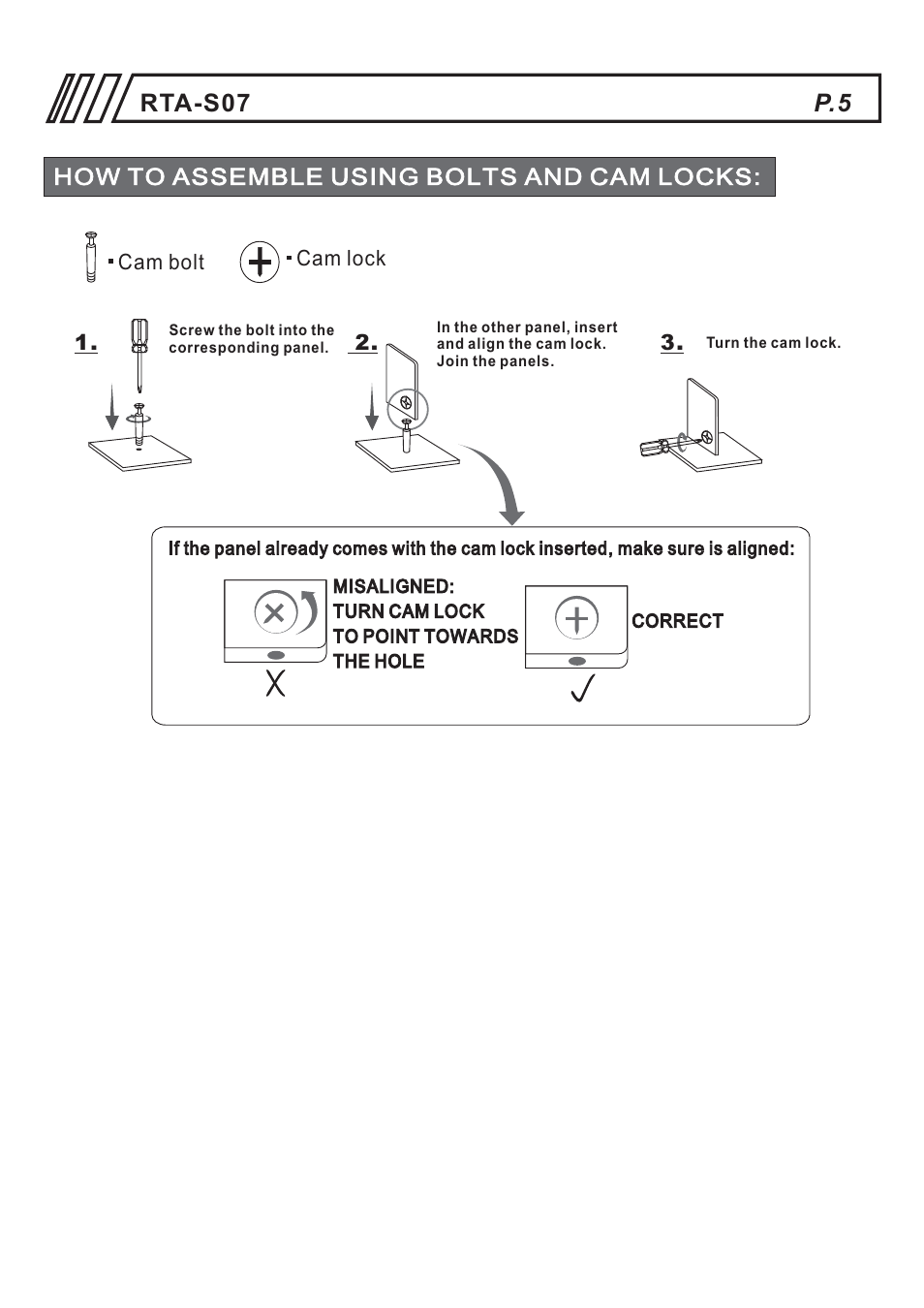 Rta-s07 p.5 | RTA Products RTA-S07 User Manual | Page 5 / 17