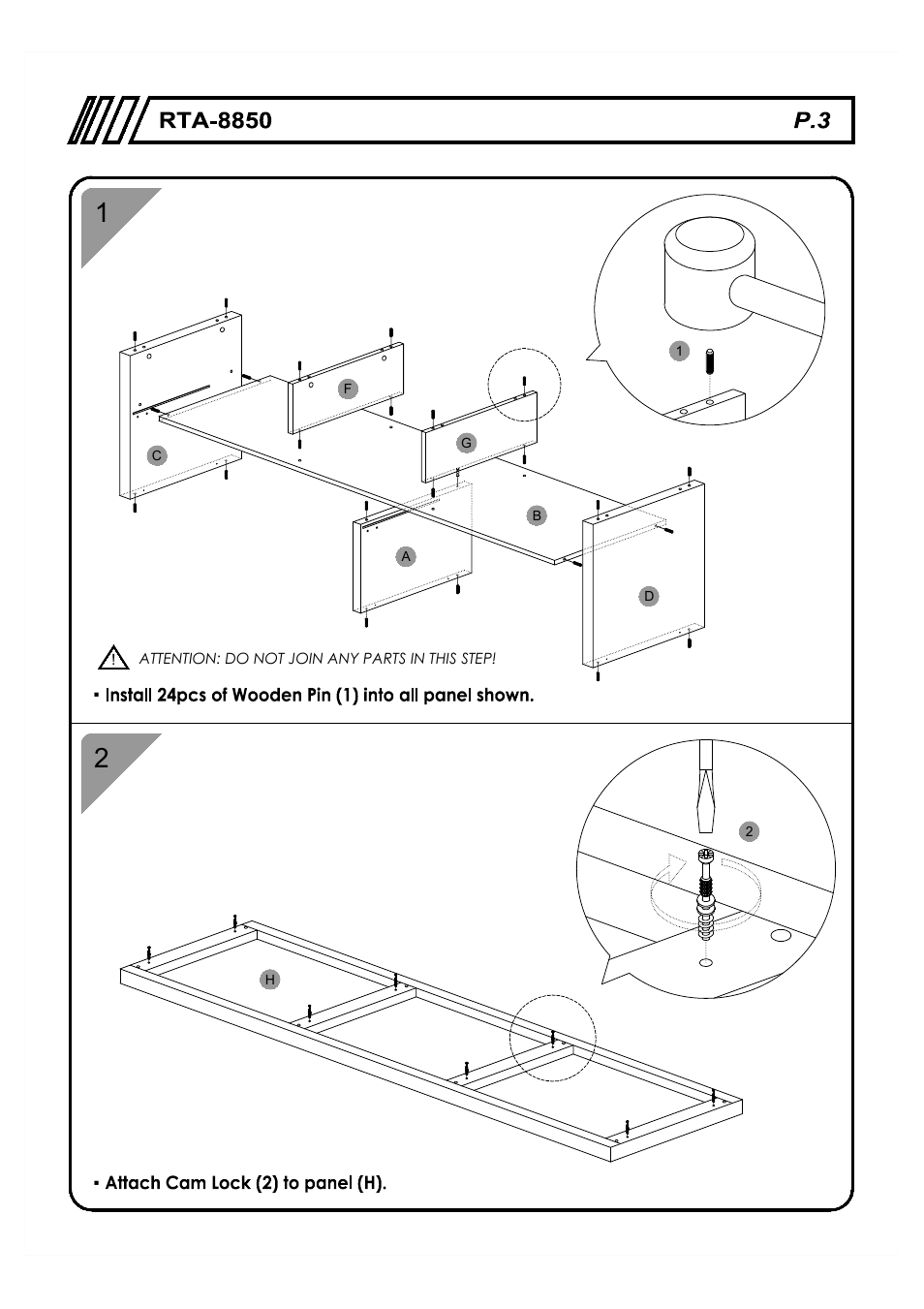 RTA Products RTA-8850 User Manual | Page 3 / 11