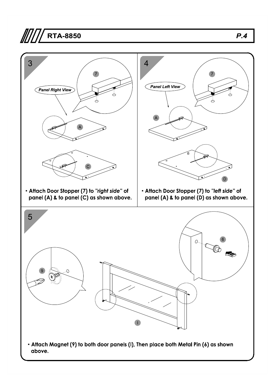 RTA Products RTA-8850 User Manual | Page 4 / 11