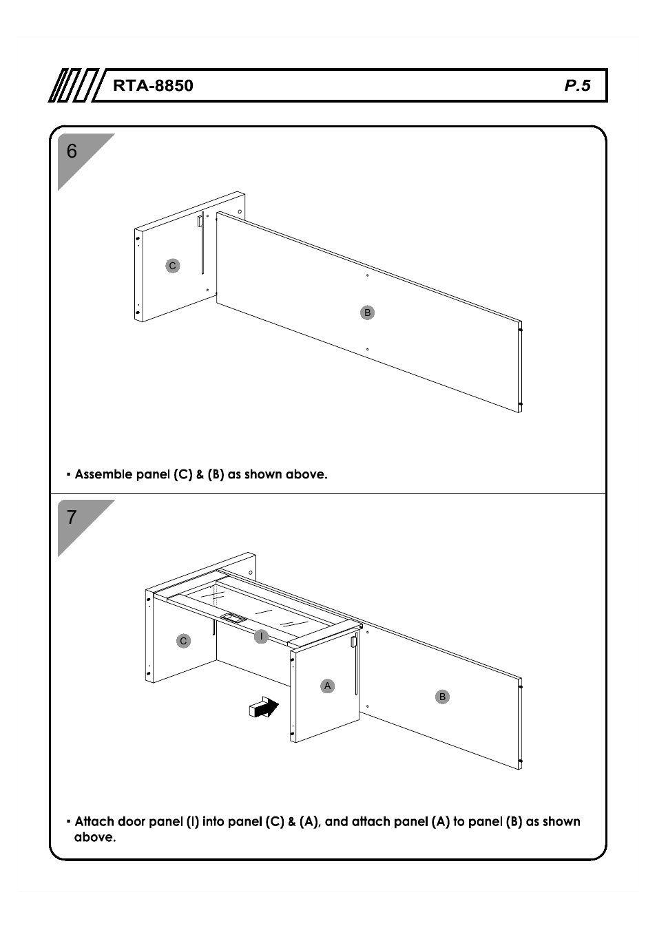 RTA Products RTA-8850 User Manual | Page 5 / 11