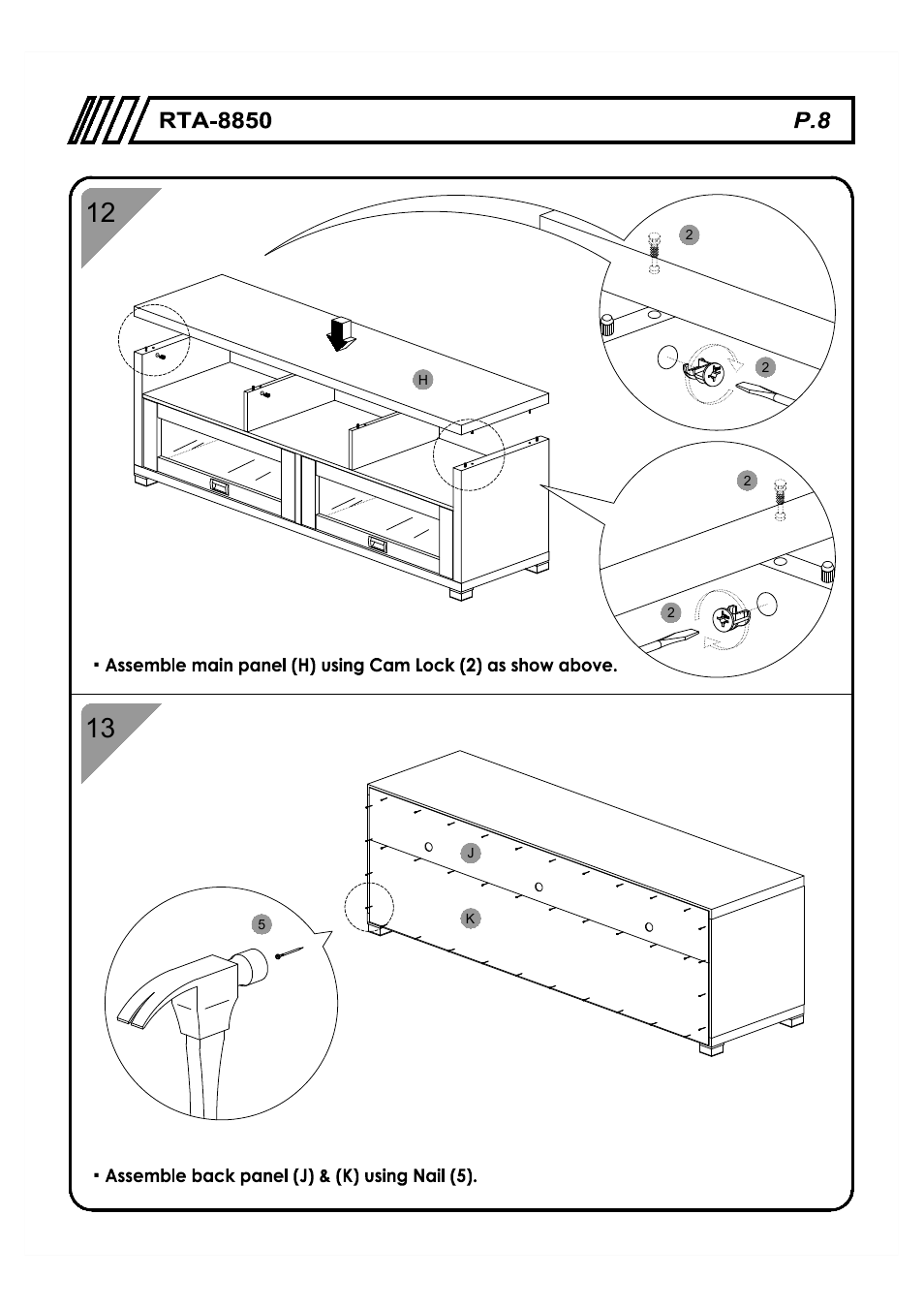 RTA Products RTA-8850 User Manual | Page 8 / 11