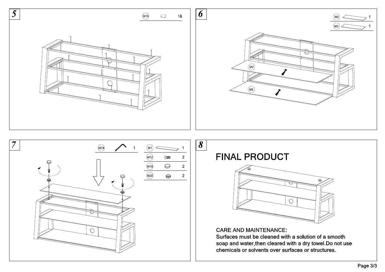 RTA Products RTA-7733 User Manual | Page 3 / 6