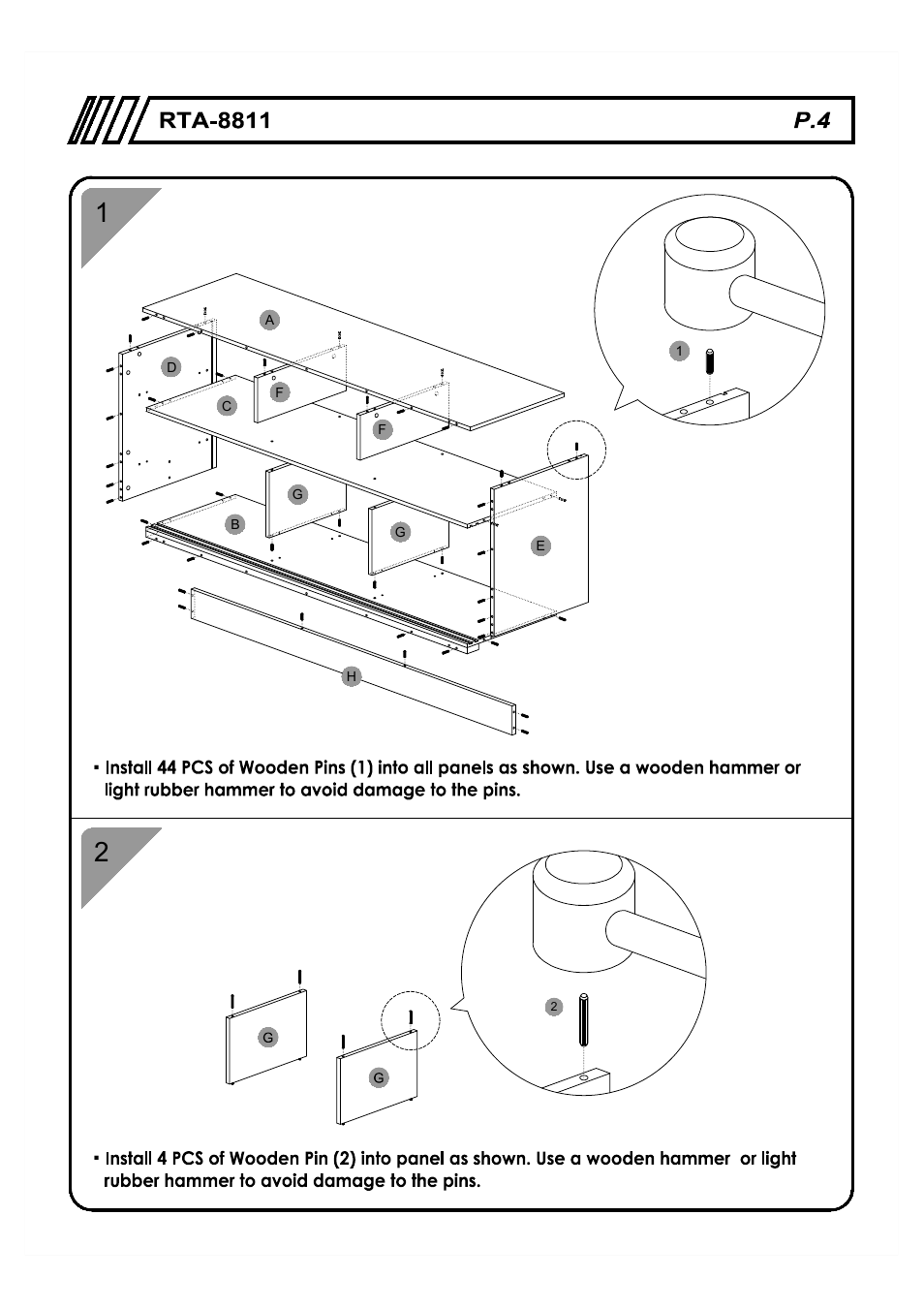 RTA Products RTA-8811 User Manual | Page 4 / 13