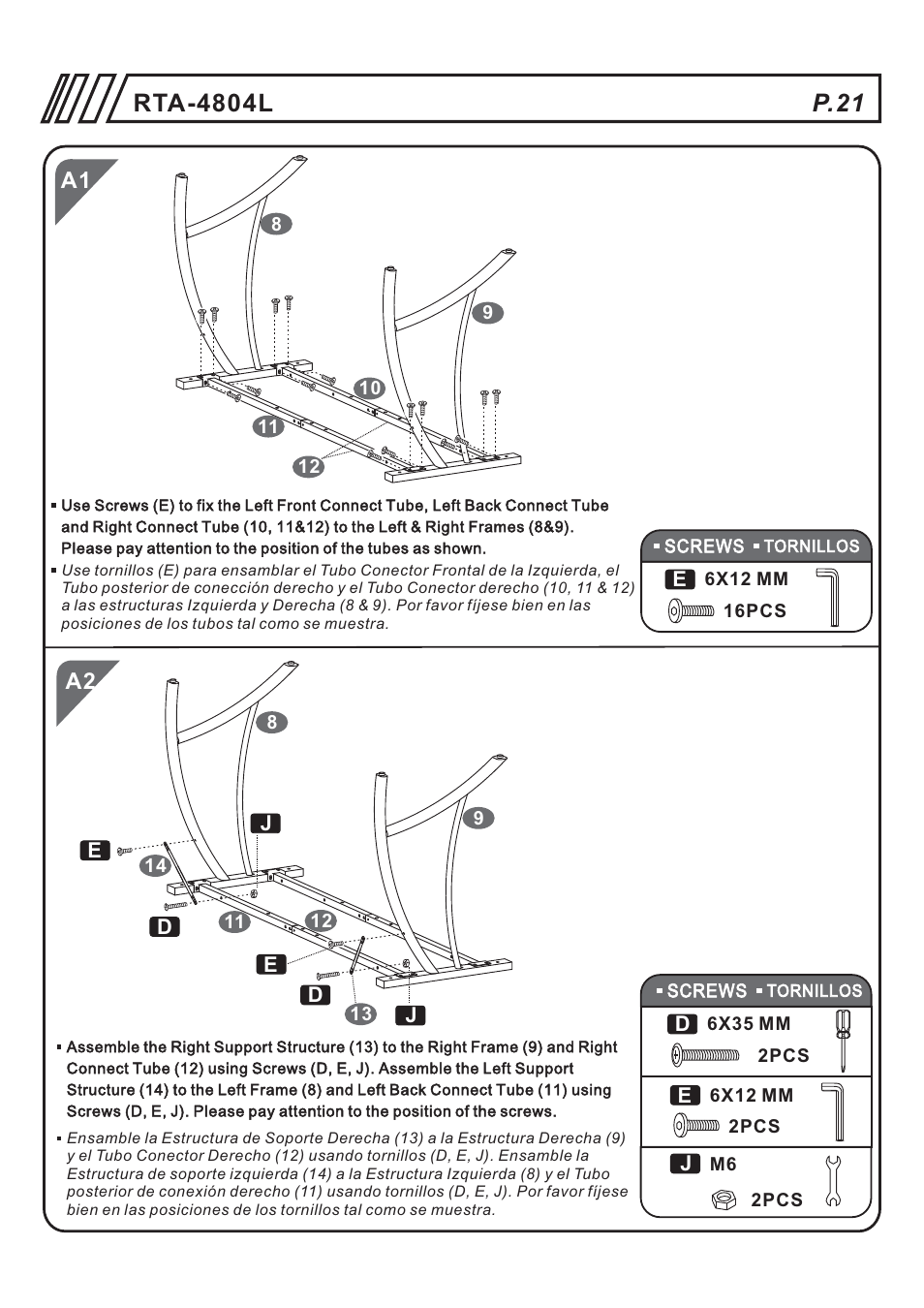 页 21, Rta-4804l, P.21 | RTA Products RTA-4804L User Manual | Page 21 / 29