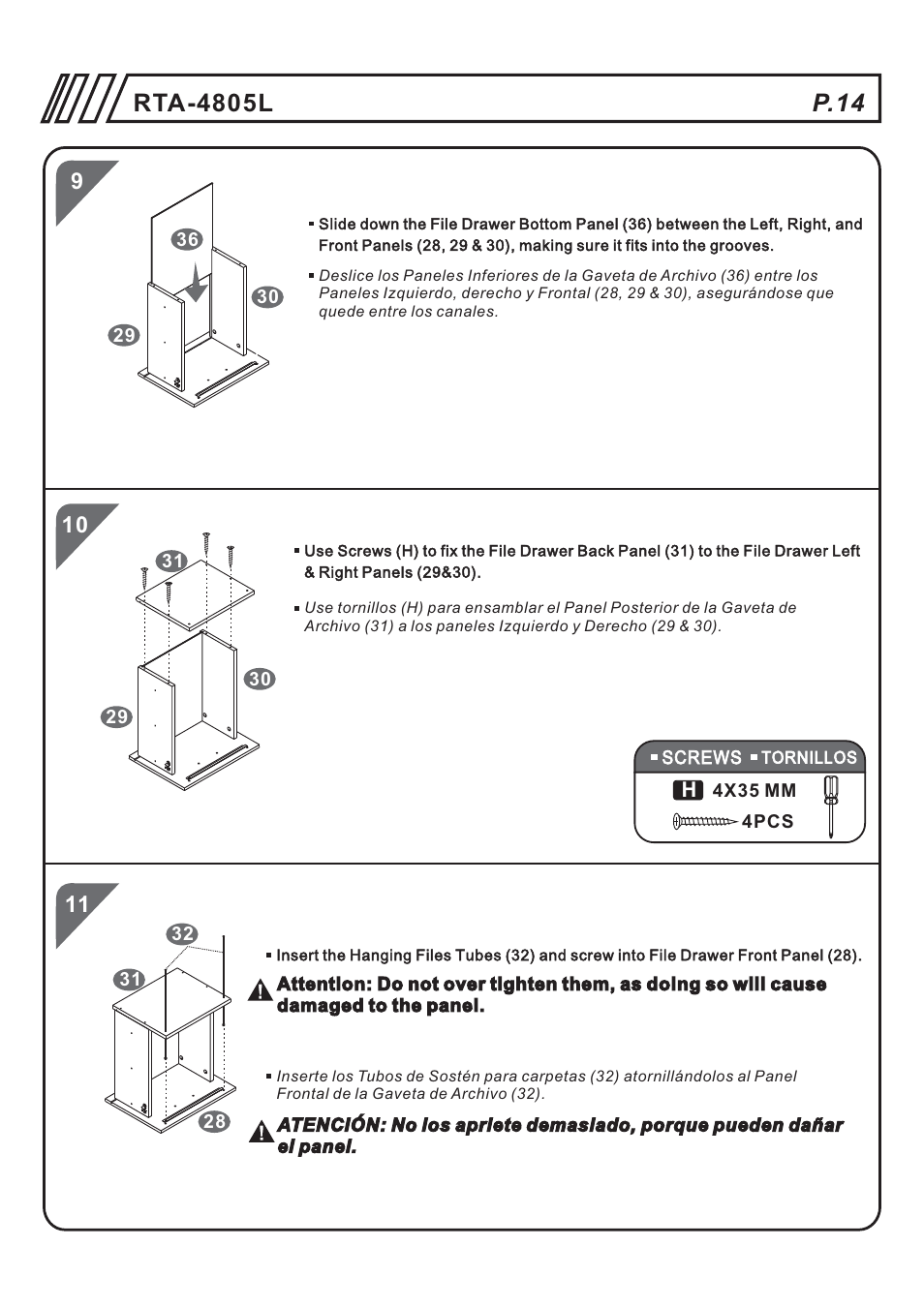 页 14 | RTA Products RTA-4805L User Manual | Page 14 / 30