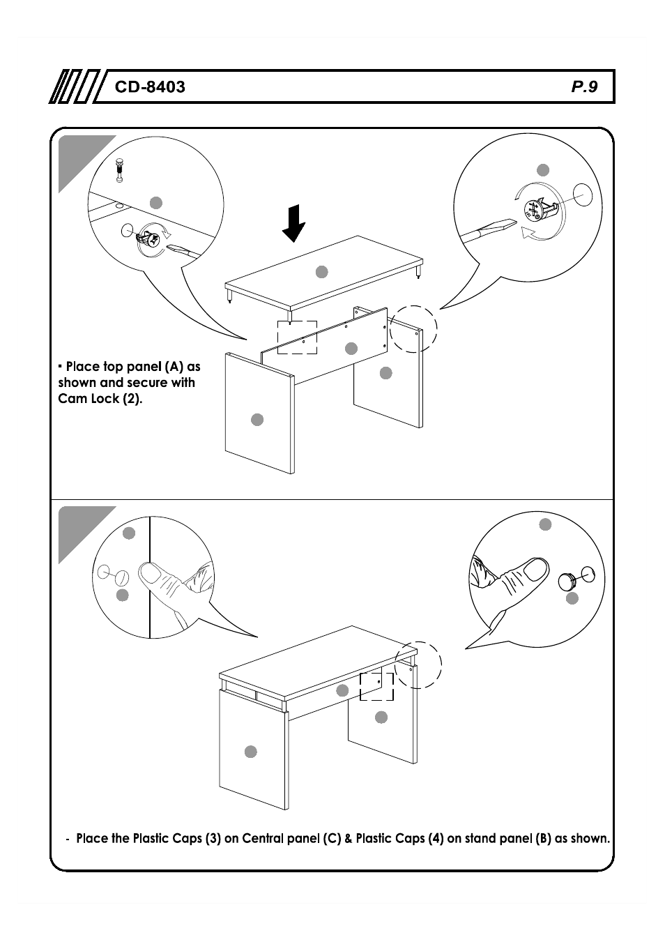 RTA Products RTA-8403 User Manual | Page 9 / 10