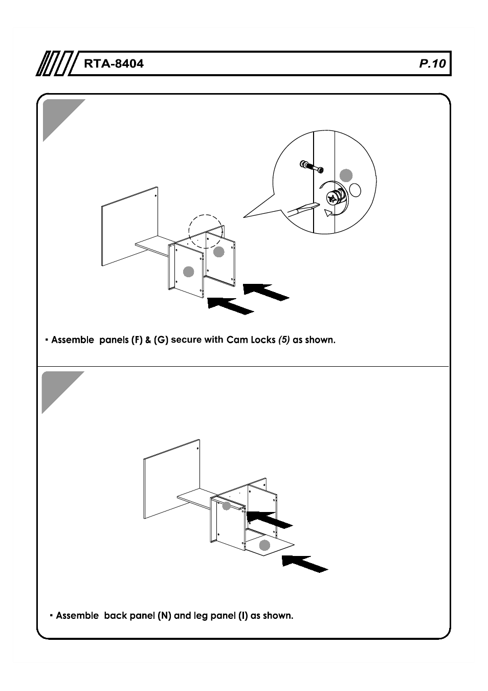 RTA Products RTA-8404 User Manual | Page 10 / 14