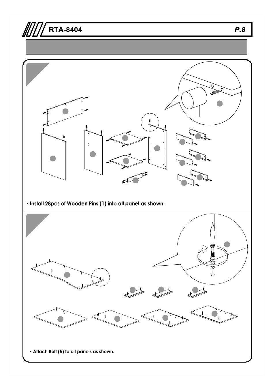 RTA Products RTA-8404 User Manual | Page 8 / 14