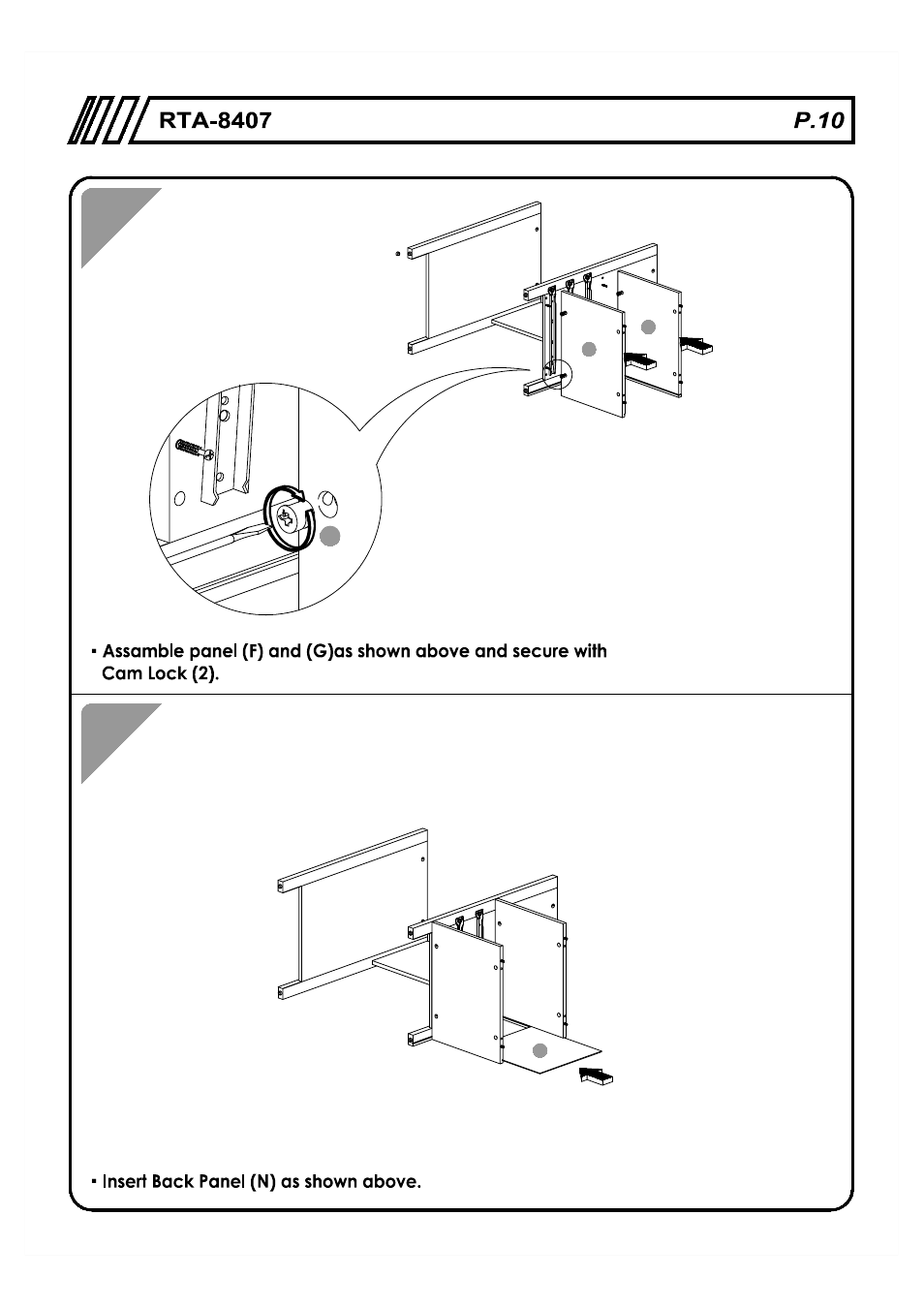 RTA Products RTA-8407 User Manual | Page 10 / 15