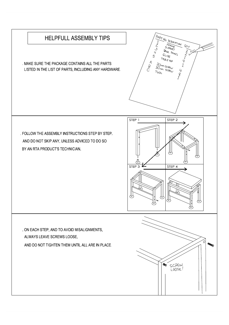 RTA Products RTA-8407 User Manual | Page 4 / 15
