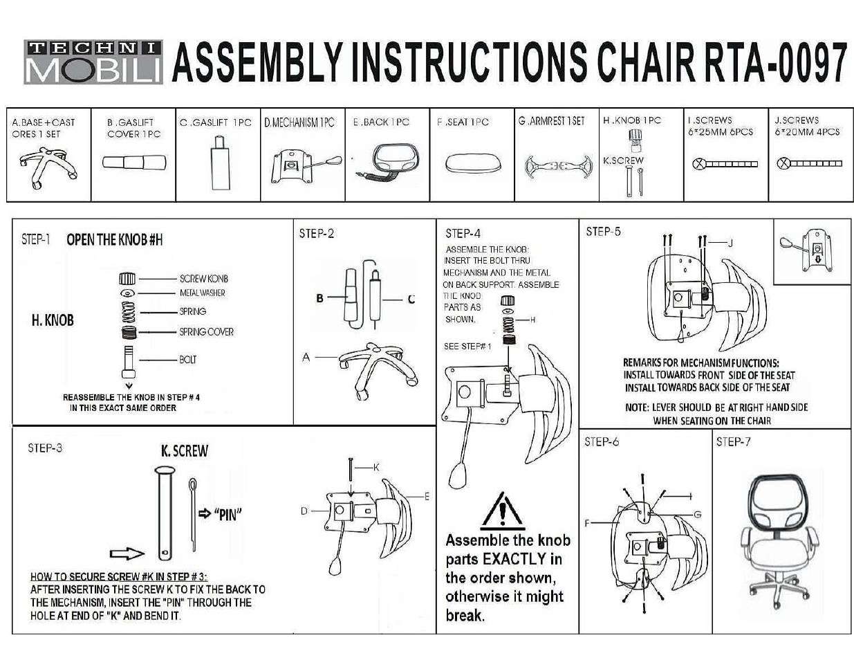 RTA Products RTA-0097M User Manual | 4 pages