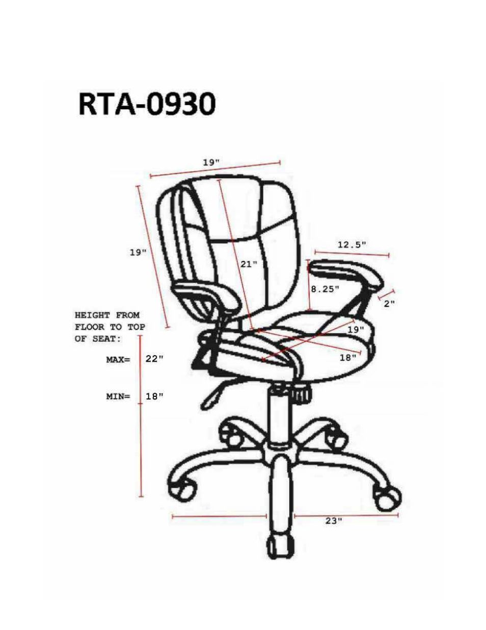 RTA Products RTA-0930 User Manual | Page 2 / 4