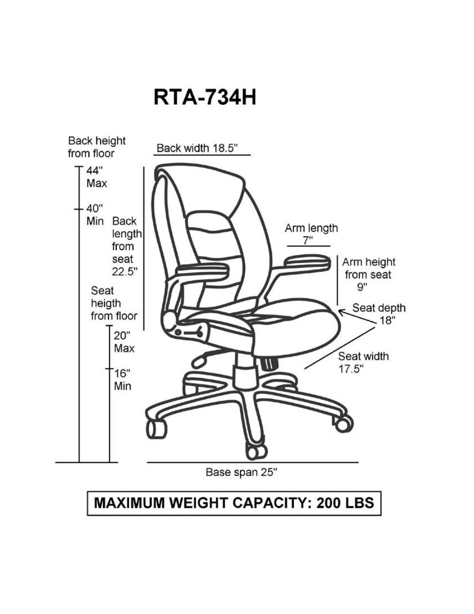 RTA Products RTA-734H User Manual | Page 2 / 4