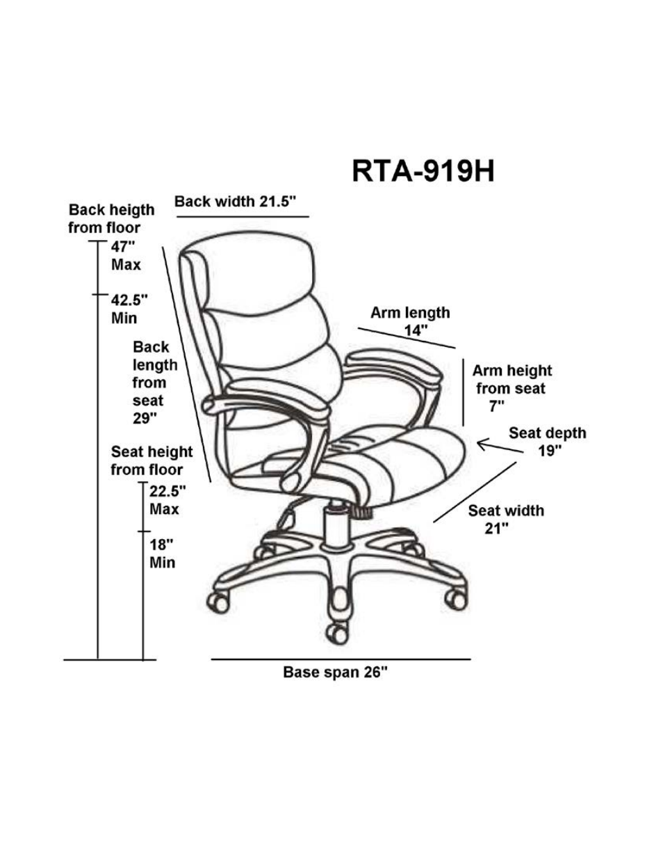 RTA Products RTA-919H User Manual | Page 2 / 4