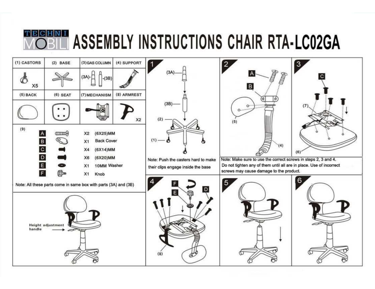 RTA Products RTA-LC02GA User Manual | 4 pages