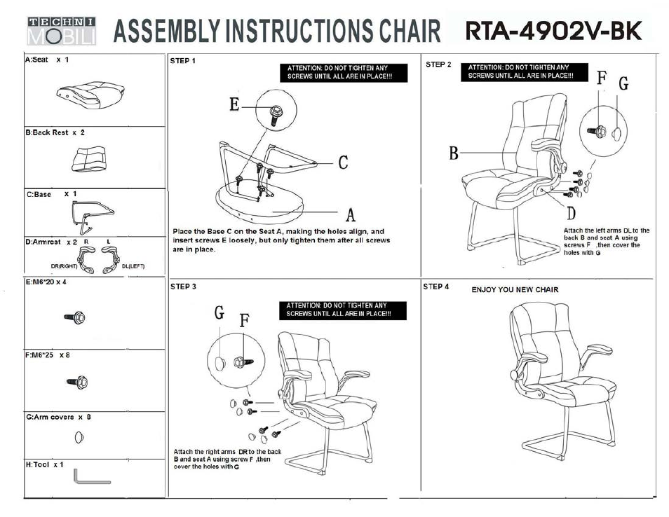 RTA Products RTA-4902V User Manual | 3 pages