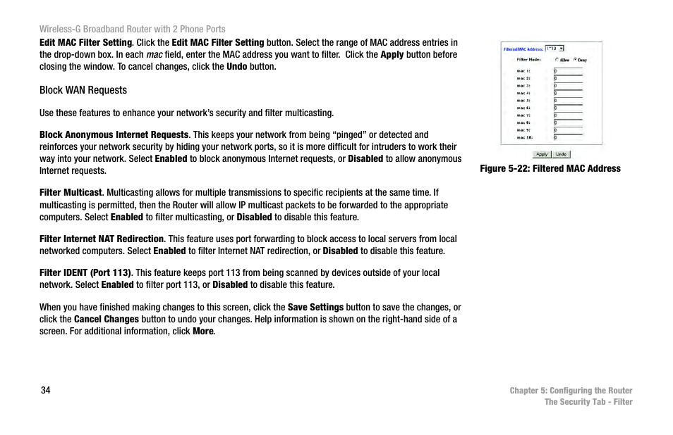 Cisco WIRELESS-G WRT54GP2 User Manual | Page 42 / 112