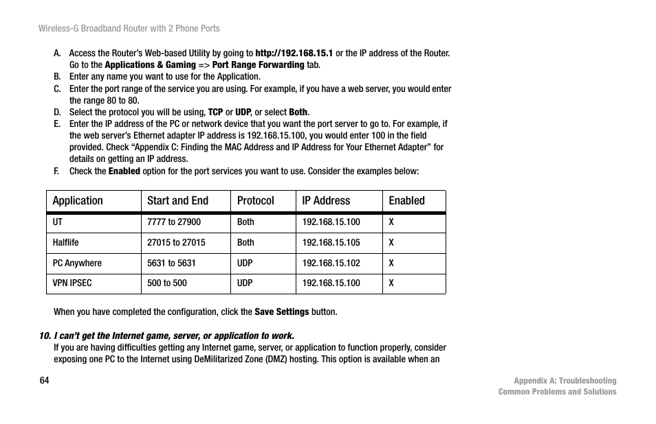 Cisco WIRELESS-G WRT54GP2 User Manual | Page 70 / 112