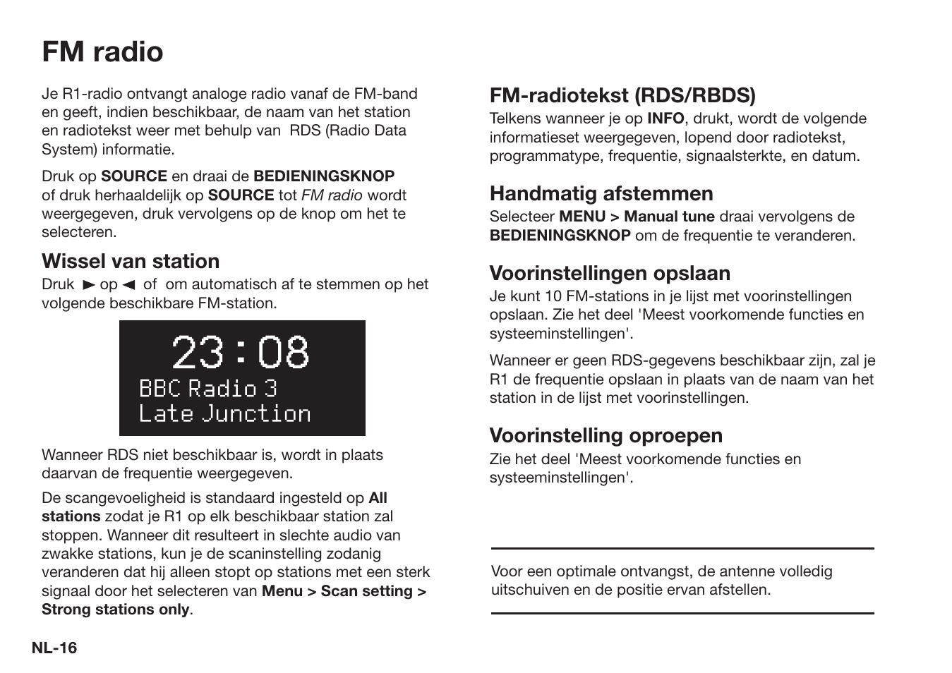 Fm radio | Ruark Audio R1 (mk3) User Manual | Page 136 / 160