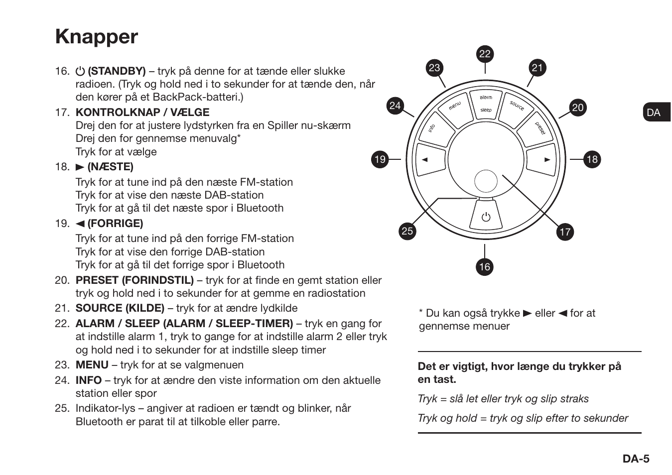 Knapper | Ruark Audio R1 (mk3) User Manual | Page 25 / 160