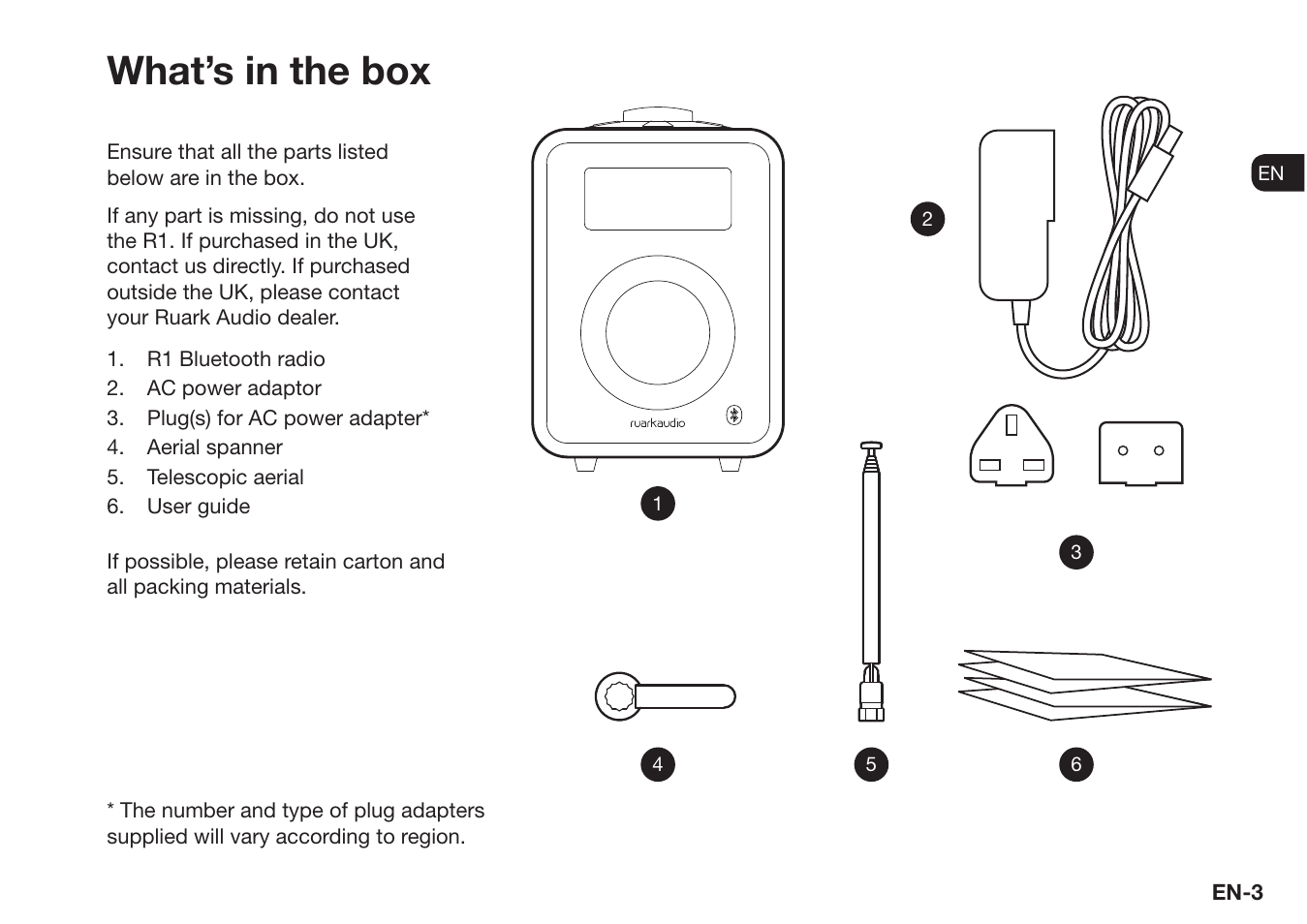 What’s in the box | Ruark Audio R1 (mk3) User Manual | Page 3 / 160
