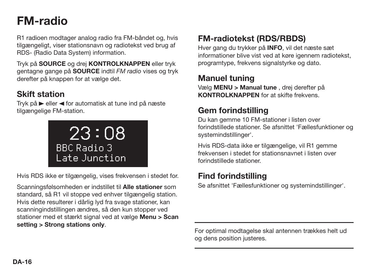 Fm-radio | Ruark Audio R1 (mk3) User Manual | Page 36 / 160