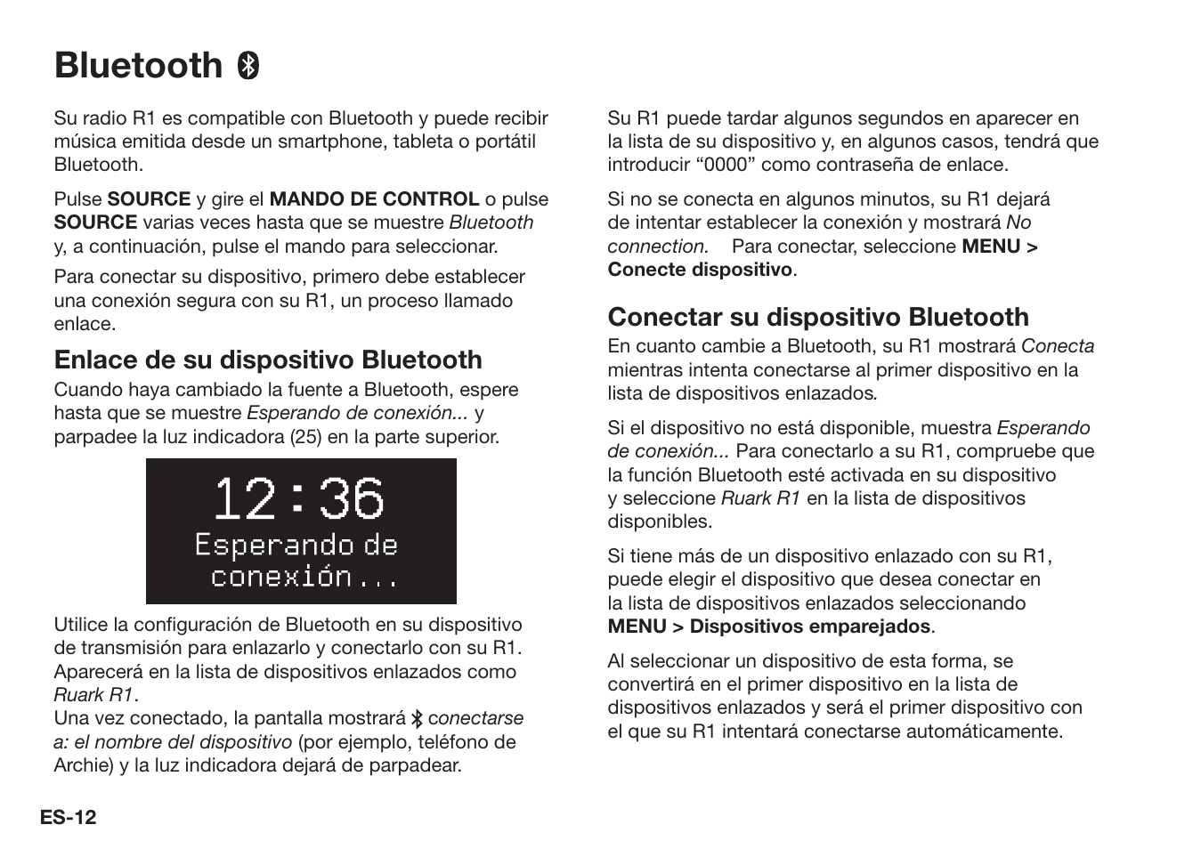 Bluetooth | Ruark Audio R1 (mk3) User Manual | Page 72 / 160