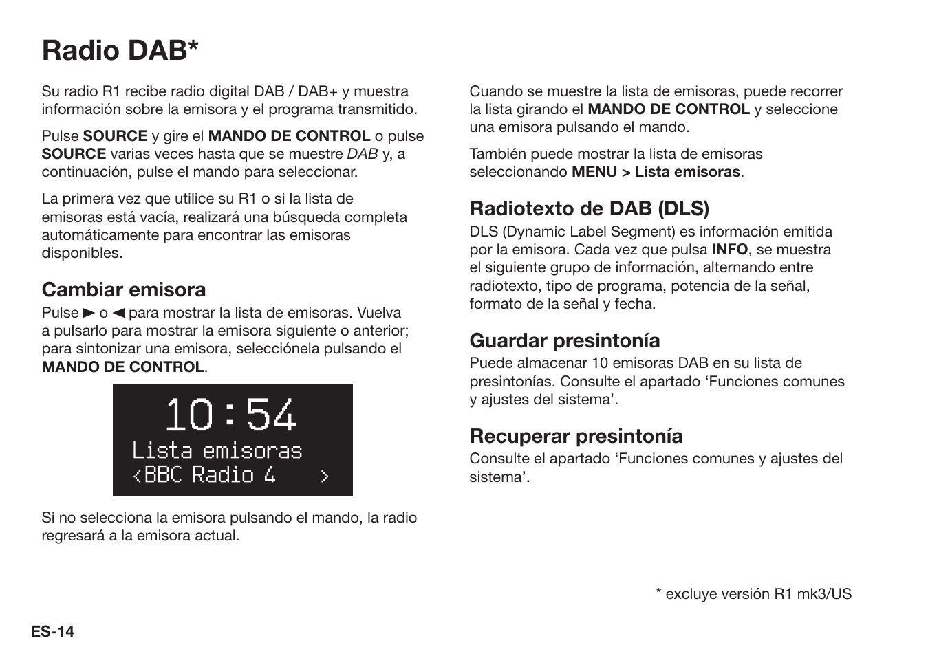 Radio dab | Ruark Audio R1 (mk3) User Manual | Page 74 / 160