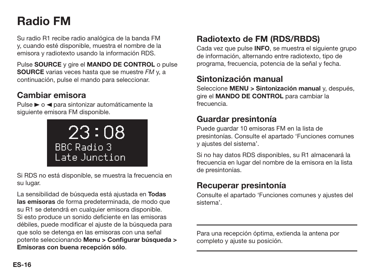 Radio fm | Ruark Audio R1 (mk3) User Manual | Page 76 / 160