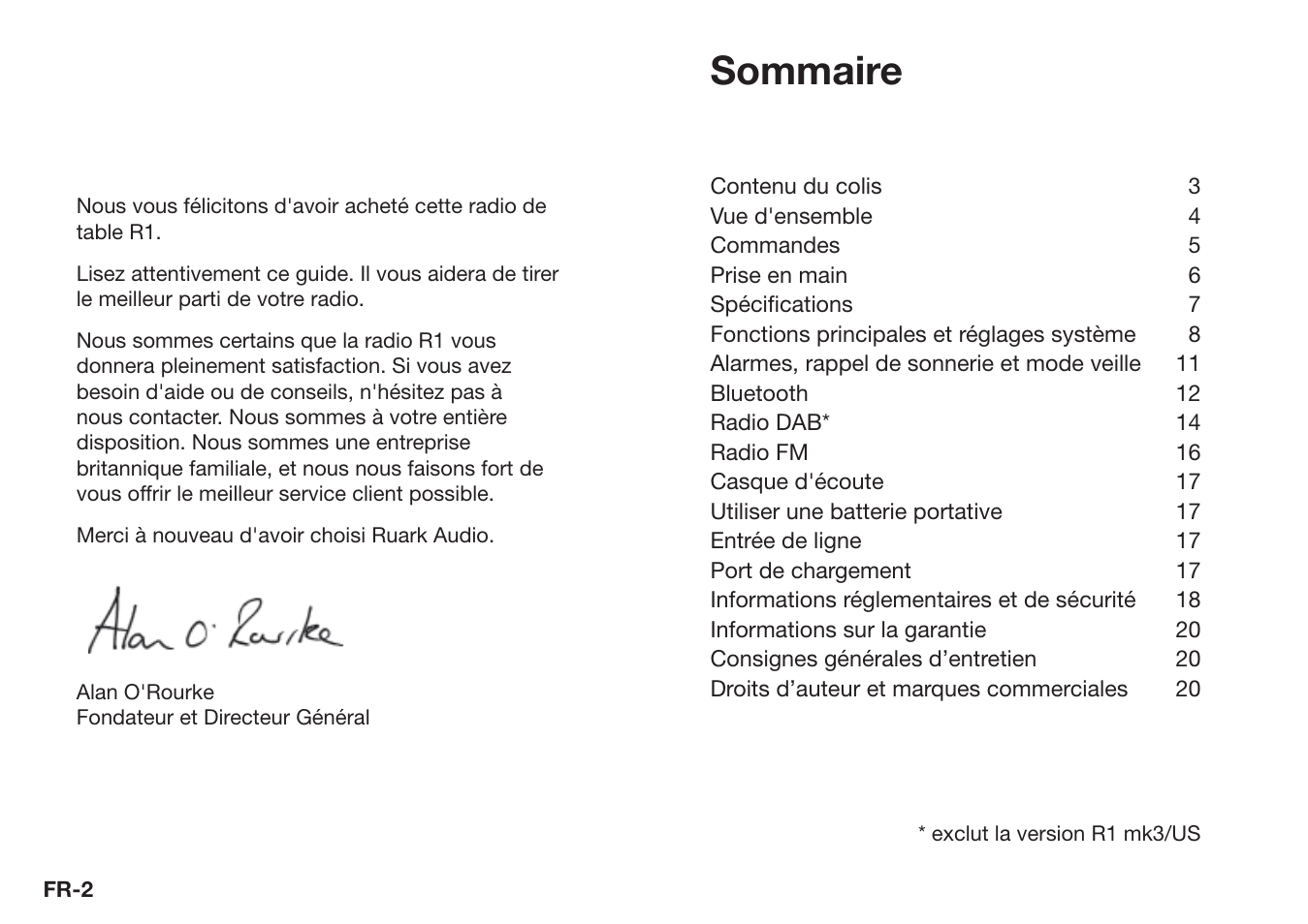 Sommaire | Ruark Audio R1 (mk3) User Manual | Page 82 / 160
