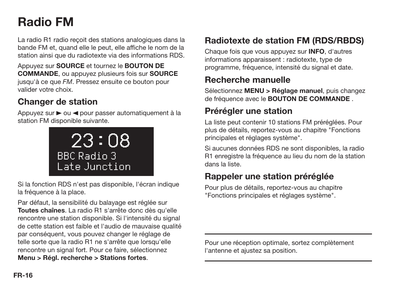 Radio fm | Ruark Audio R1 (mk3) User Manual | Page 96 / 160