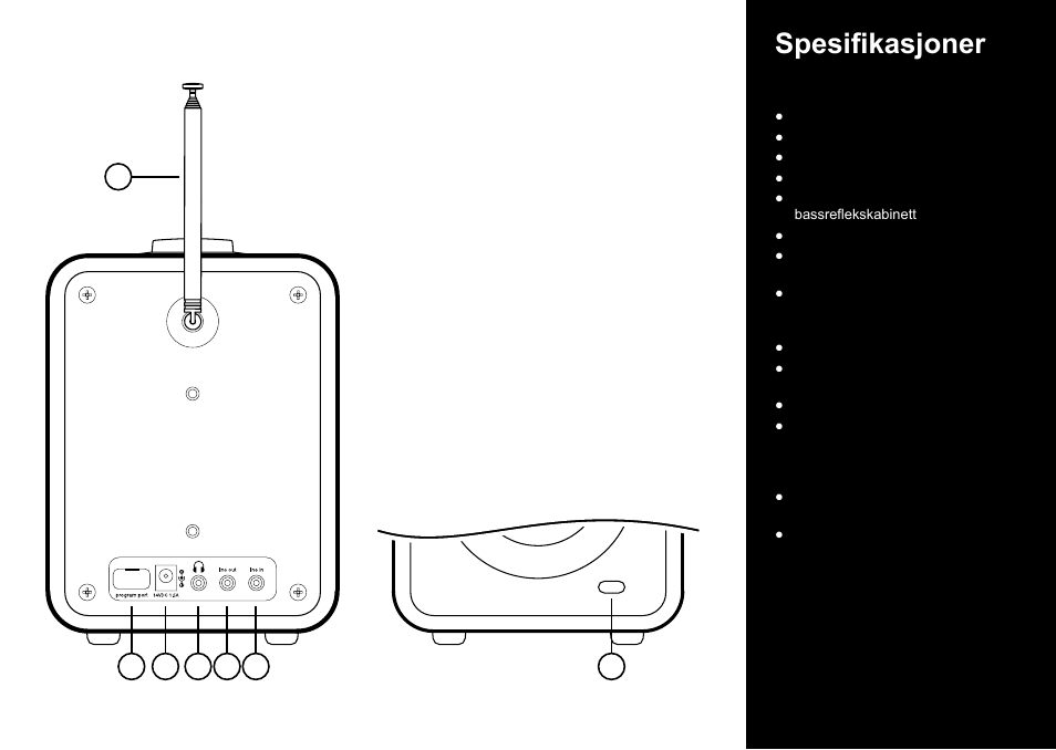 Spesifikasjoner | Ruark Audio R1 (mk2) User Manual | Page 65 / 84