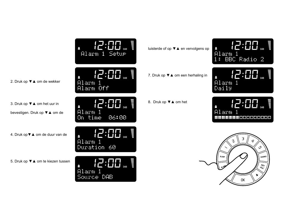 Wekker, De wekker instellen, Snooze | Wekker uitschakelen | Ruark Audio R1 (mk2) User Manual | Page 78 / 84