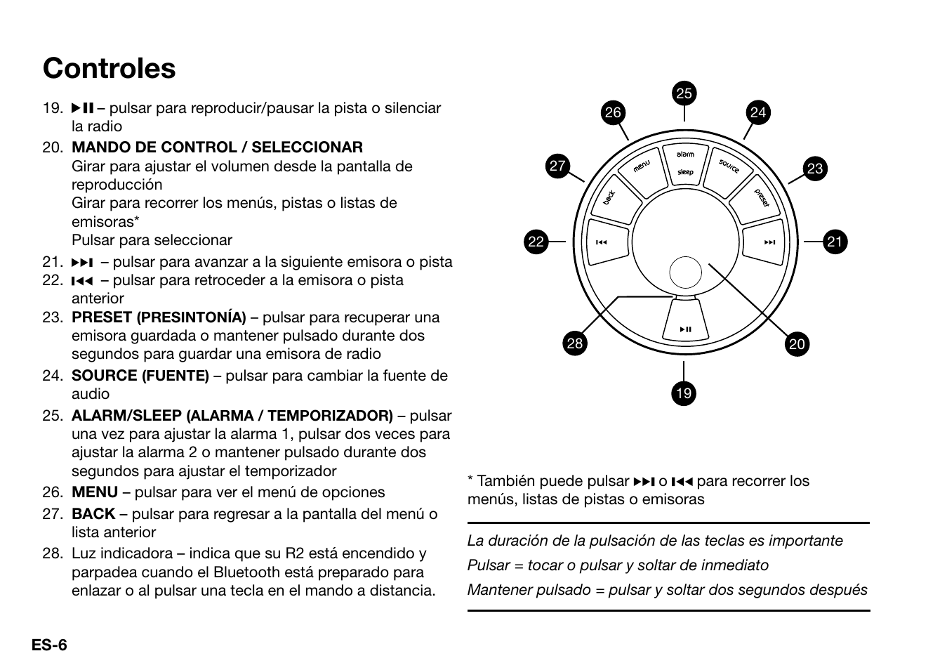 Controles | Ruark Audio R2 (mk3) User Manual | Page 102 / 256