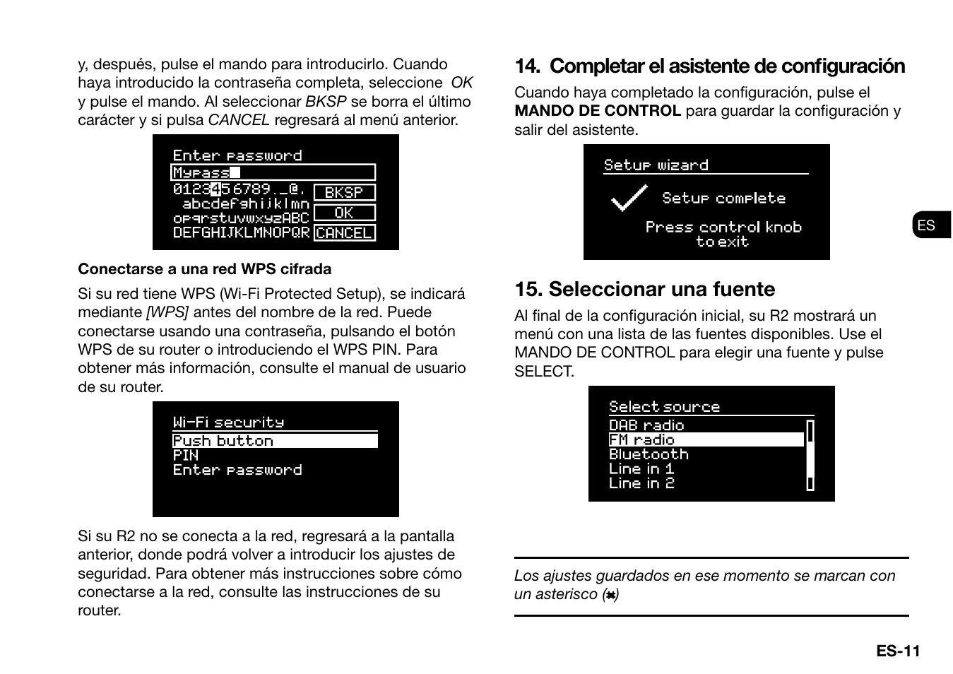 Completar el asistente de confi guración, Seleccionar una fuente | Ruark Audio R2 (mk3) User Manual | Page 107 / 256