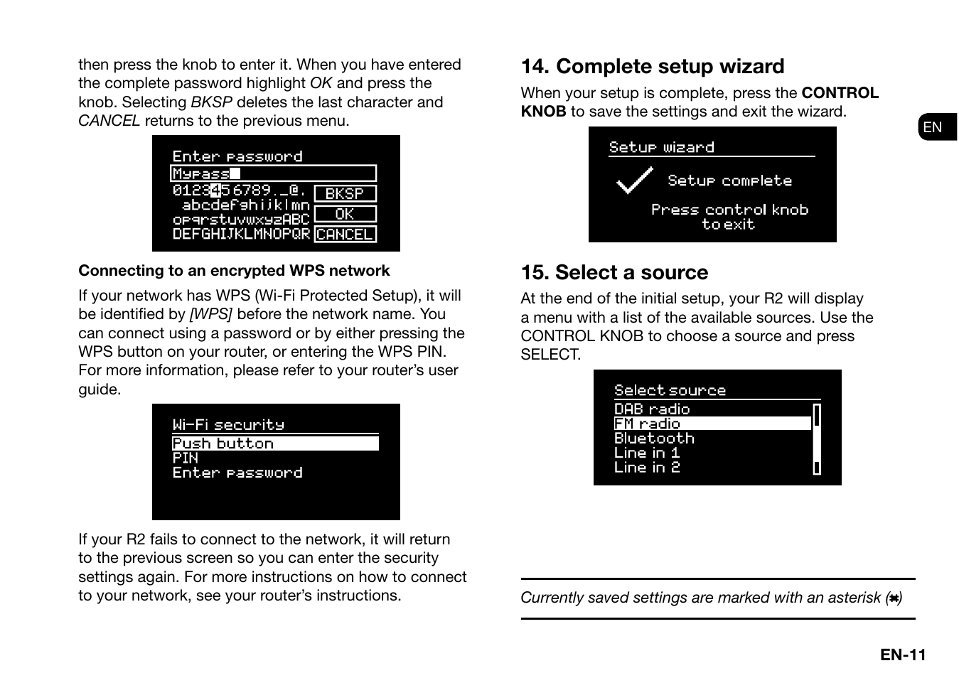 Complete setup wizard, Select a source | Ruark Audio R2 (mk3) User Manual | Page 11 / 256