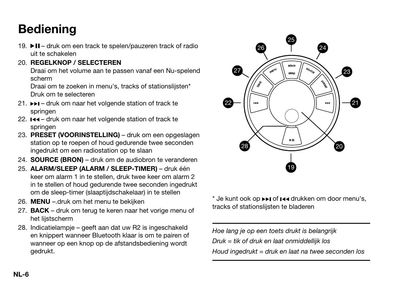 Bediening | Ruark Audio R2 (mk3) User Manual | Page 198 / 256