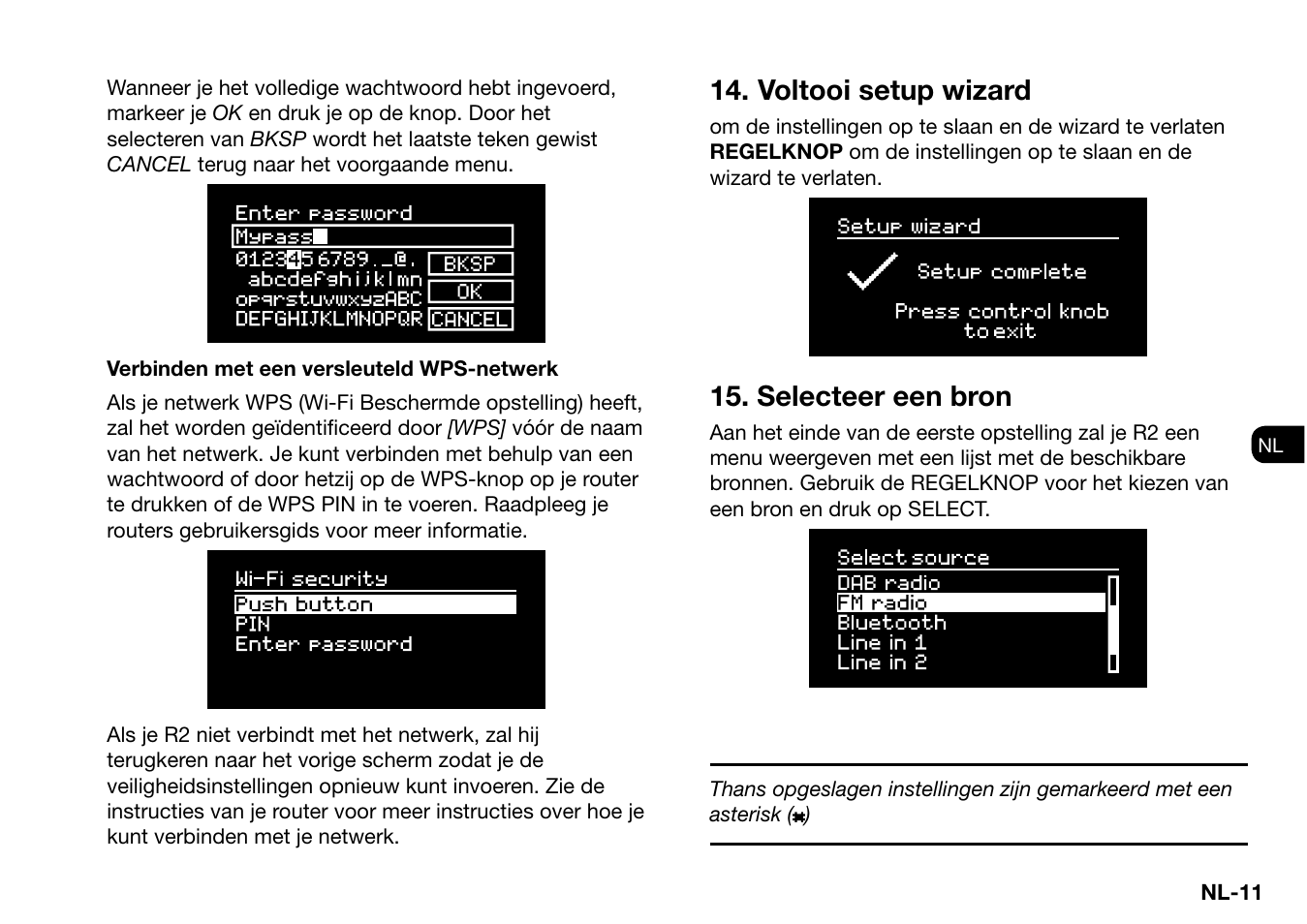 Voltooi setup wizard, Selecteer een bron | Ruark Audio R2 (mk3) User Manual | Page 203 / 256