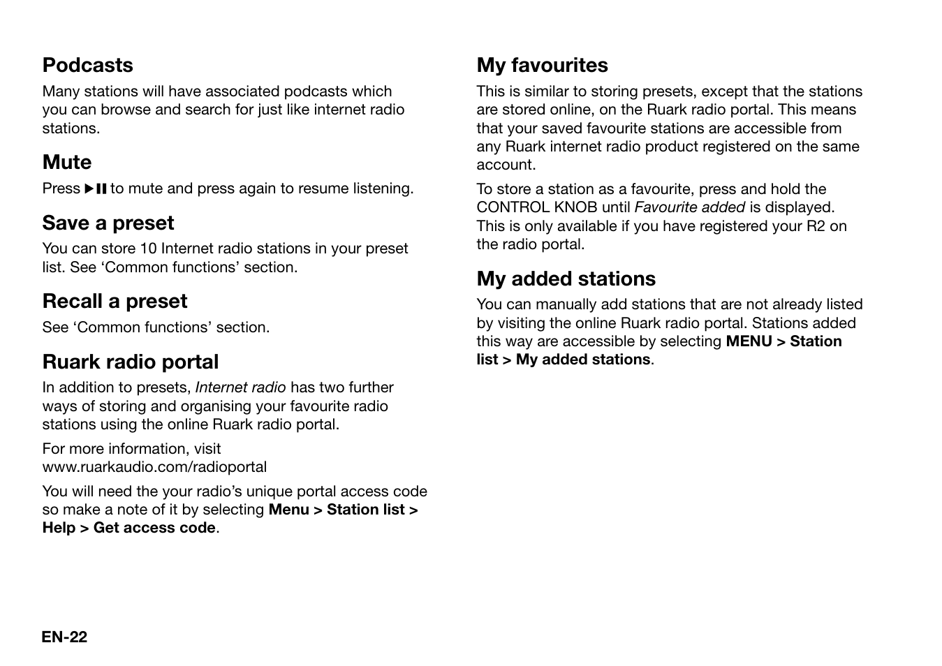 Ruark Audio R2 (mk3) User Manual | Page 22 / 256