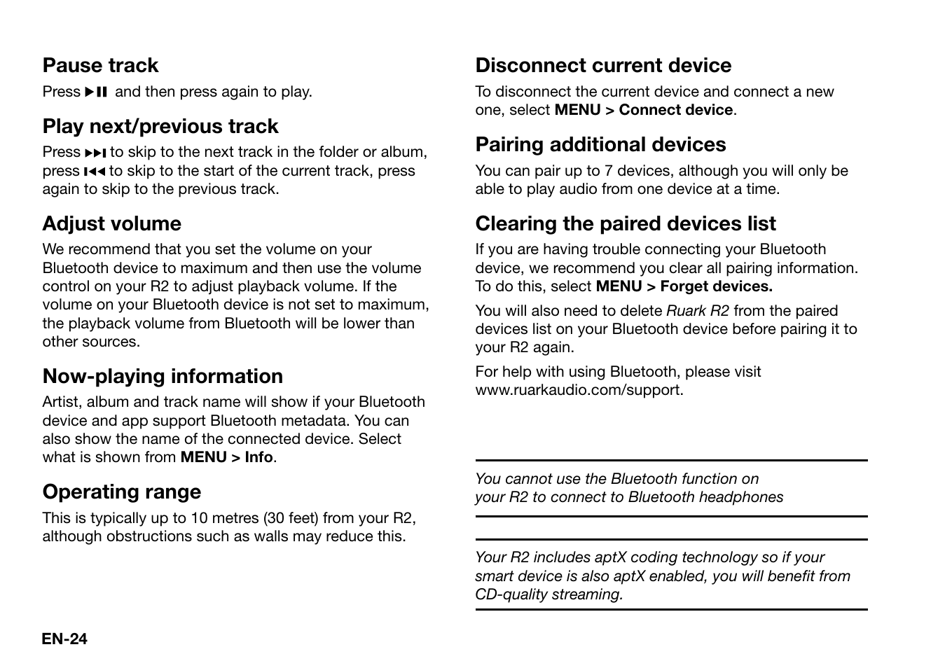 Ruark Audio R2 (mk3) User Manual | Page 24 / 256