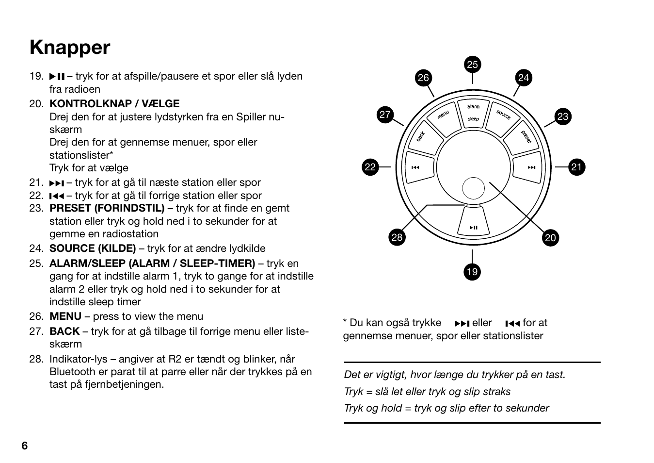 Knapper | Ruark Audio R2 (mk3) User Manual | Page 38 / 256