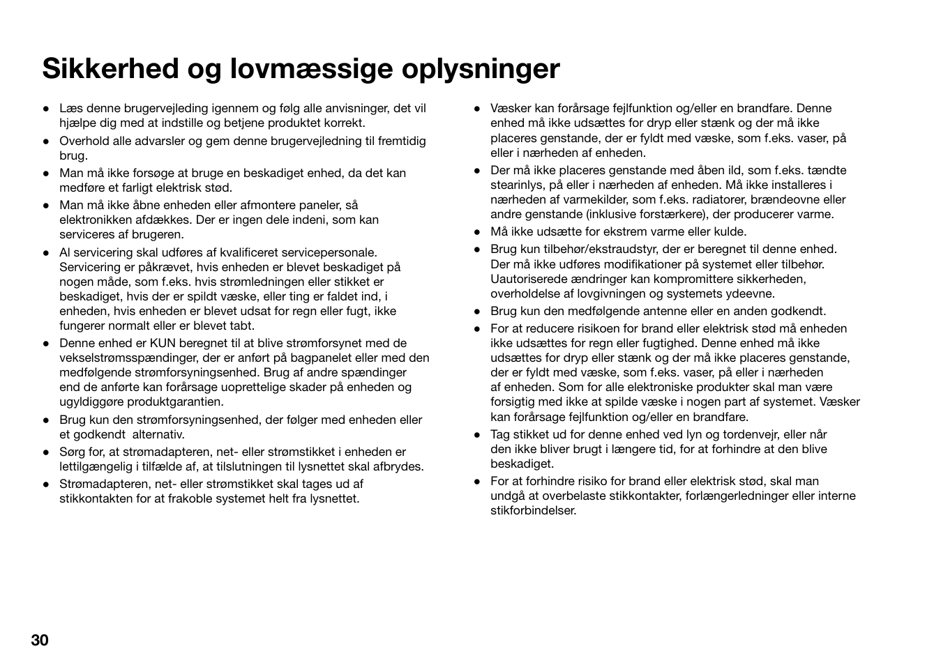 Sikkerhed og lovmæssige oplysninger | Ruark Audio R2 (mk3) User Manual | Page 62 / 256