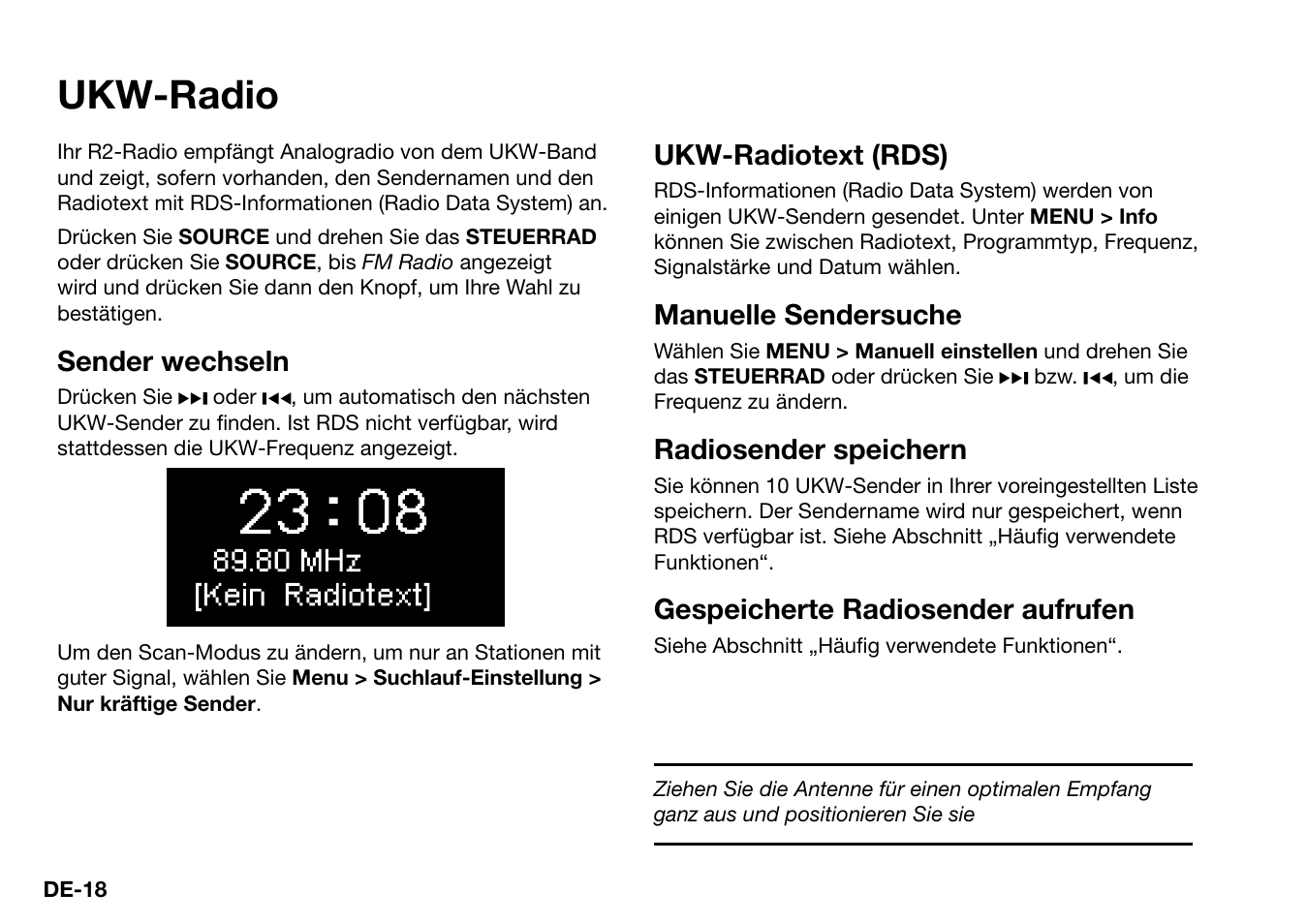 Ukw-radio | Ruark Audio R2 (mk3) User Manual | Page 82 / 256