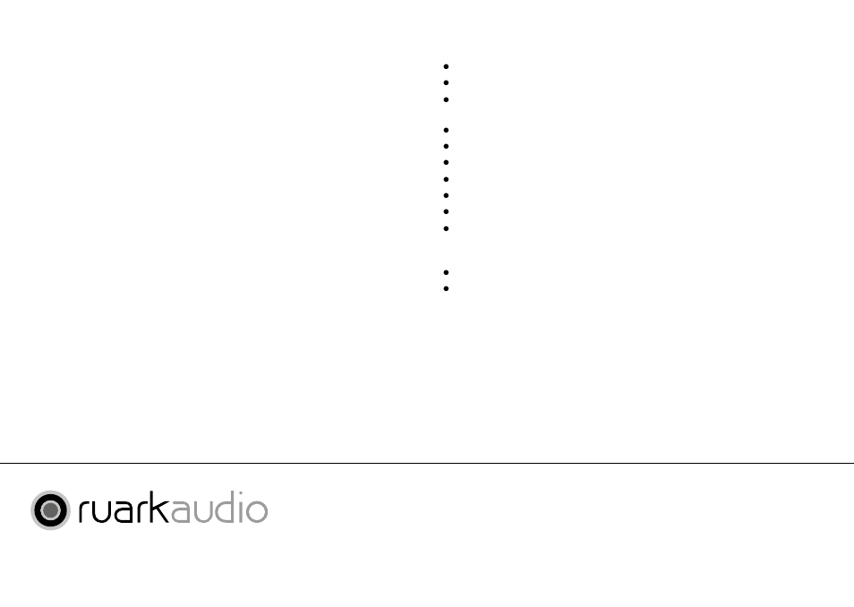 Garantiinformasjon, Garanti ved salg til andre land, Spesifikasjoner | Ruark Audio R2i (mk2) User Manual | Page 48 / 56