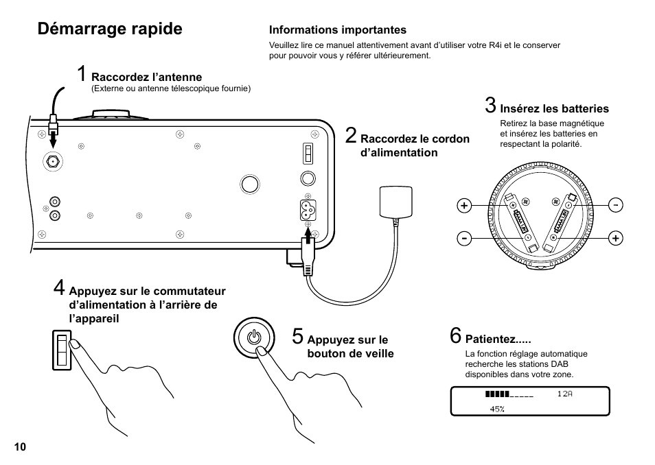 Démarrage rapide | Ruark Audio R4i User Manual | Page 10 / 56
