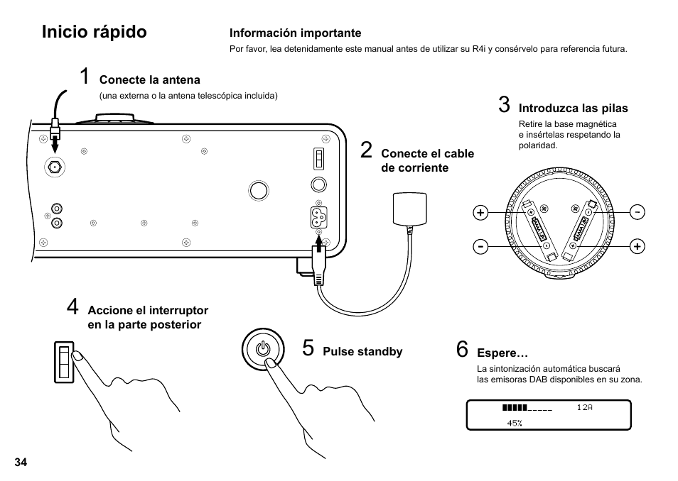 Inicio rápido | Ruark Audio R4i User Manual | Page 34 / 56